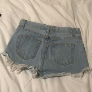 Denim shorts